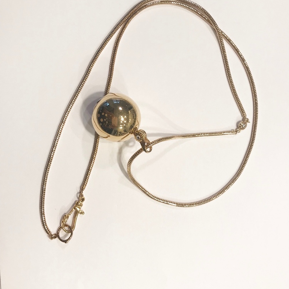 Henri Bendel Signature Gold Ball Necklace
